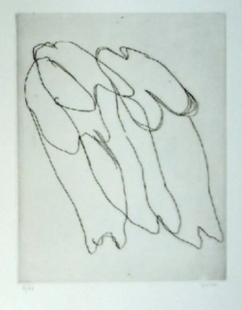 Aguafuerte Fautrier - Les seins nus