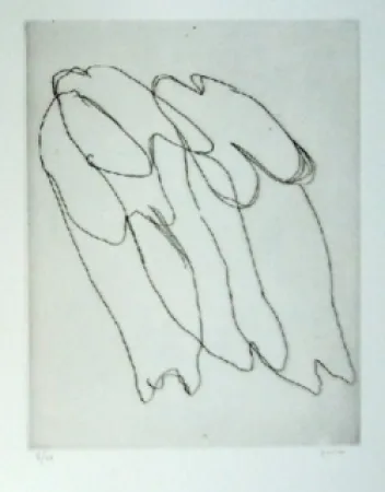 Aguafuerte Fautrier - Les seins nus