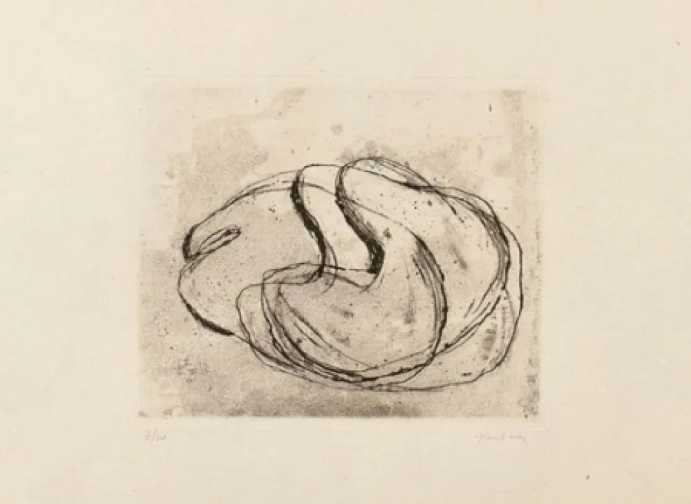 Aguafuerte Y Aguatinta Fautrier - Nu noir