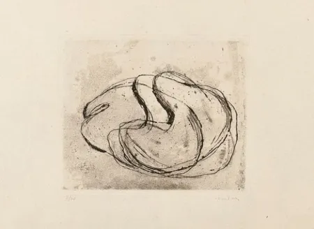 Aguafuerte Y Aguatinta Fautrier - Nu noir