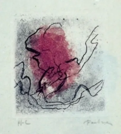 Aguafuerte Y Aguatinta Fautrier - Paysage de Provence