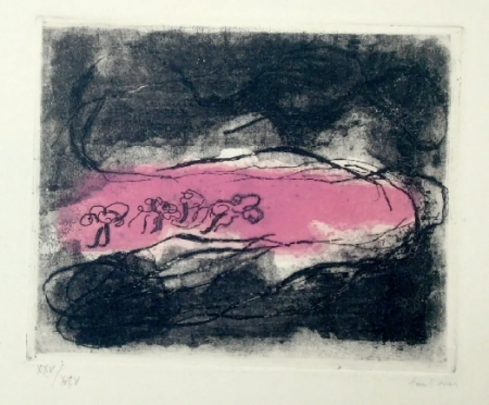 Aguafuerte Y Aguatinta Fautrier - Paysages sombres