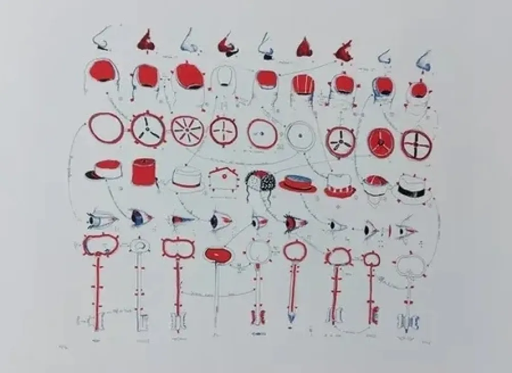 Litografía Favier - Composition pour MAM