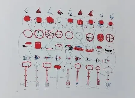 Litografía Favier - Composition pour MAM