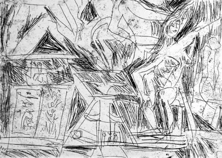 Aguafuerte Fazzini - Interno