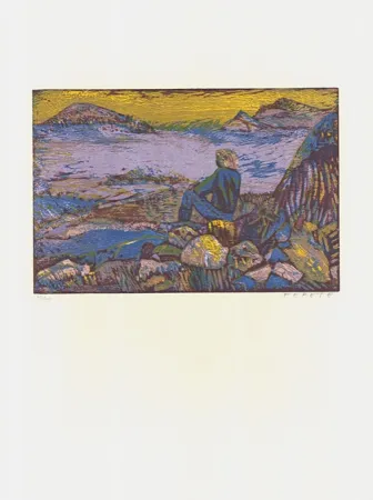 Grabado En Madera Fekete - Am Meer