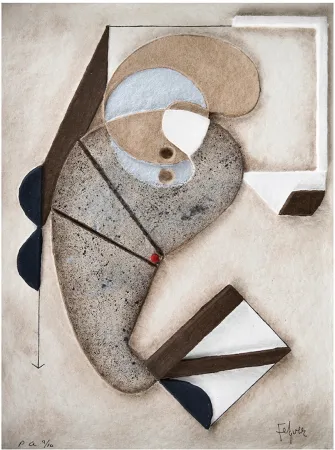 Grabado Felguerez - Autobuigrafia de la creación