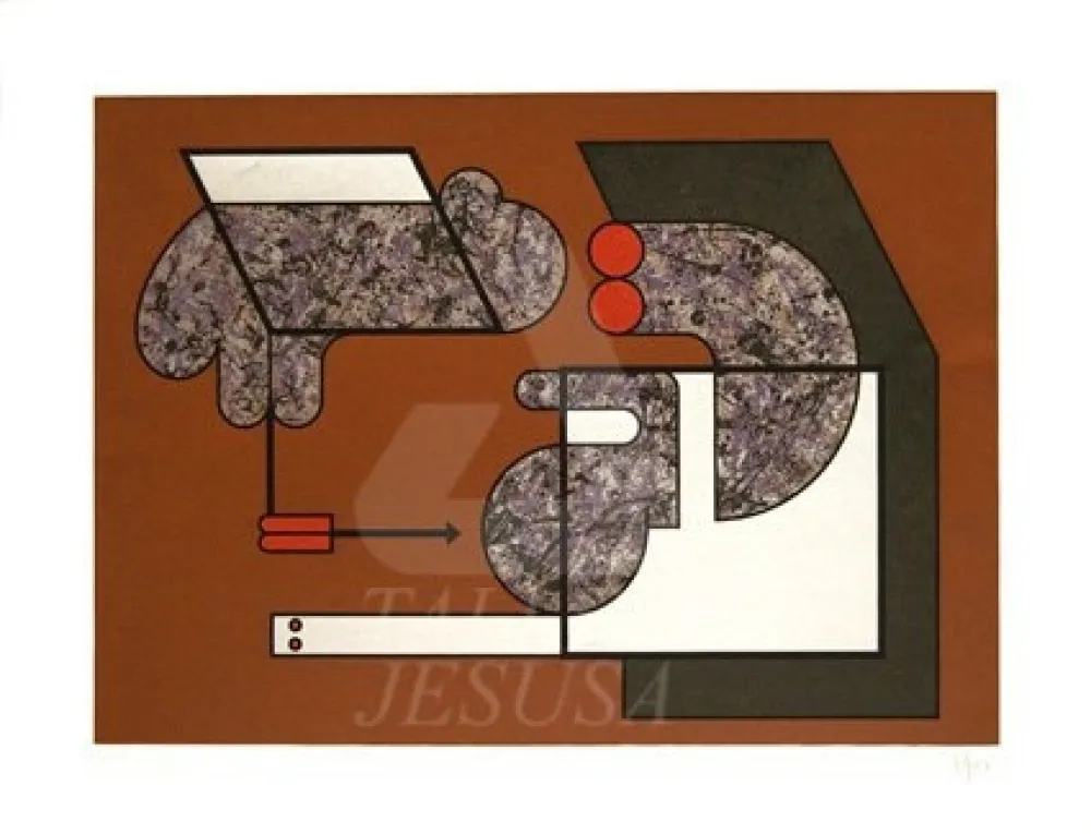 Serigrafía Felguerez - Reunion de famille 