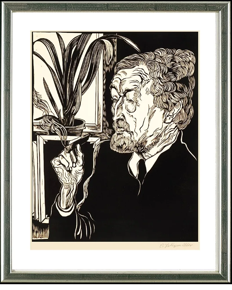 Grabado En Madera Felixmuller  - Christian Rohlfs, 1927