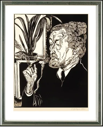 Grabado En Madera Felixmuller  - Christian Rohlfs, 1927