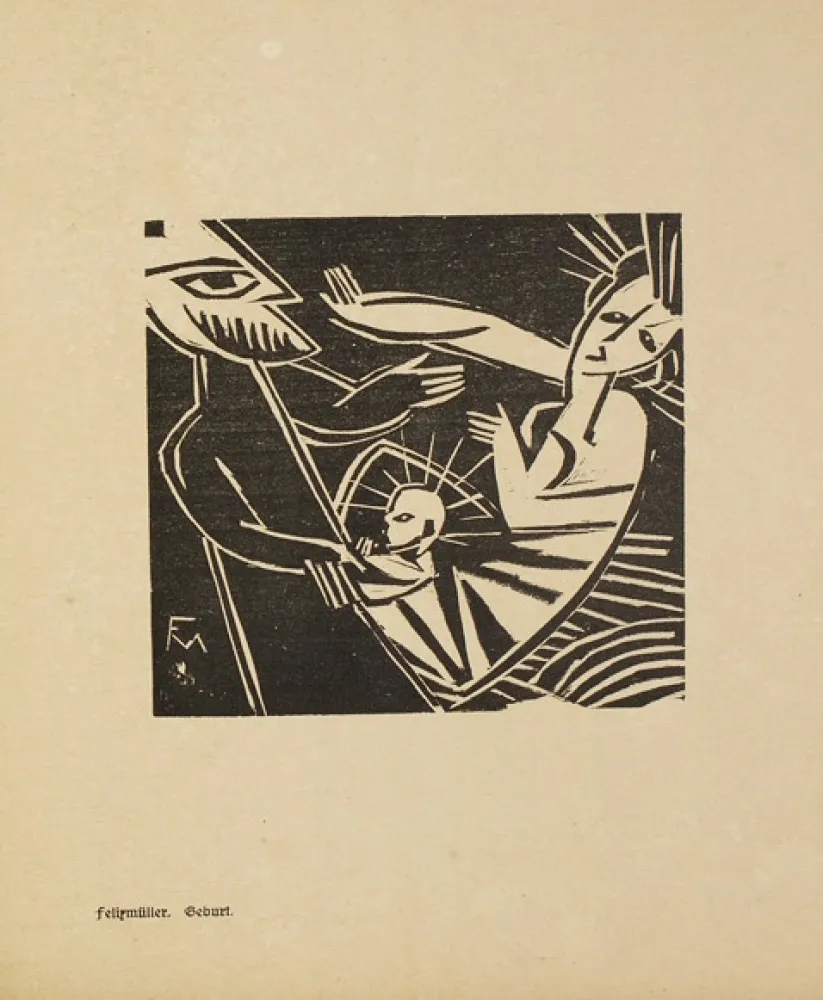 Grabado En Madera Felixmuller  - Die schöne Rarität