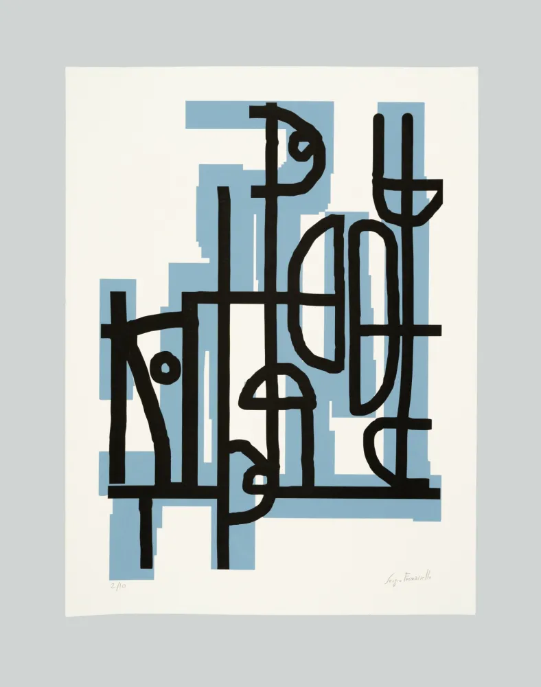 Serigrafía Fermariello - Senza titolo