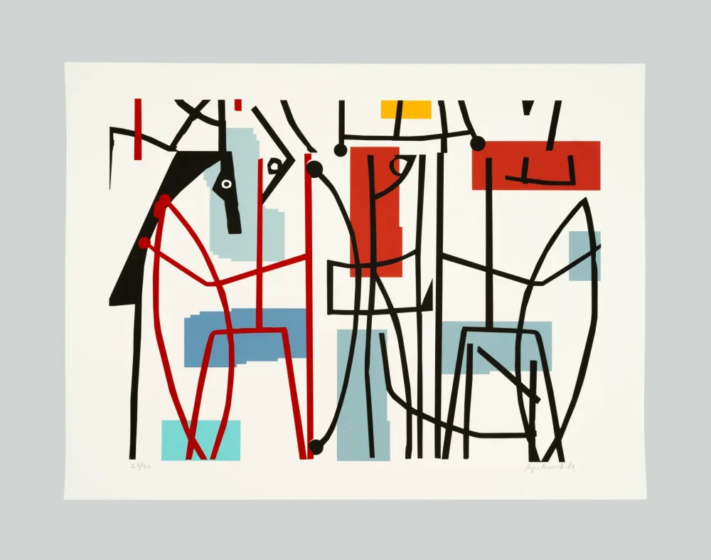 Serigrafía Fermariello - Senza titolo