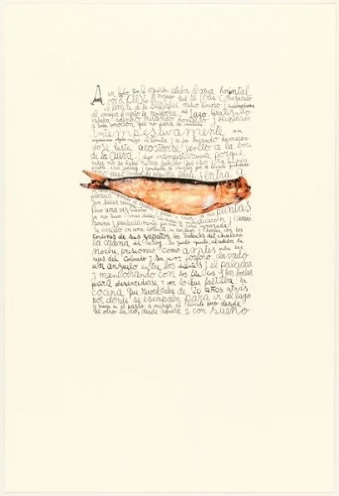 Litografía Ferrari - A un lado por la izquierda