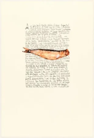 Litografía Ferrari - A un lado por la izquierda