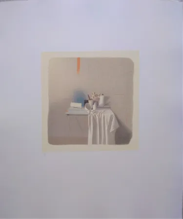 Litografía Ferroni - Diversi oggetti e panneggio