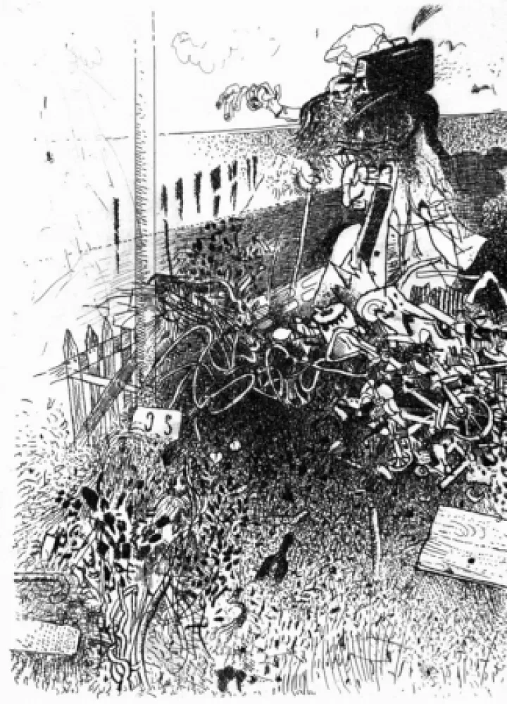 Aguafuerte Ferroni - Il fuggiasco