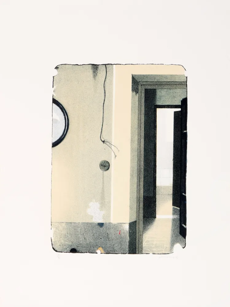 Litografía Ferroni - Le stanze abbandonate