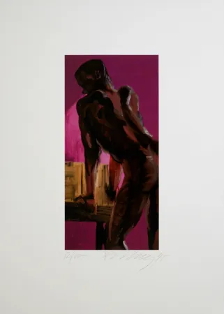 Litografía Fetting - Man, 1995