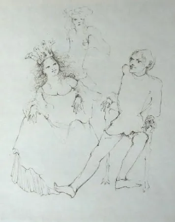 Grabado Fini - Concile d'amour