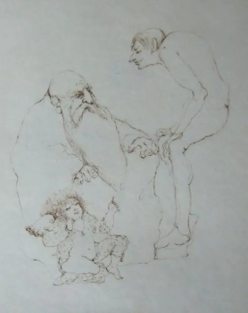 Grabado Fini - Concile d'amour