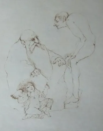 Grabado Fini - Concile d'amour