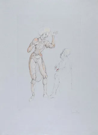 Aguafuerte Fini - Conte de la 672 ème Nuit - XI