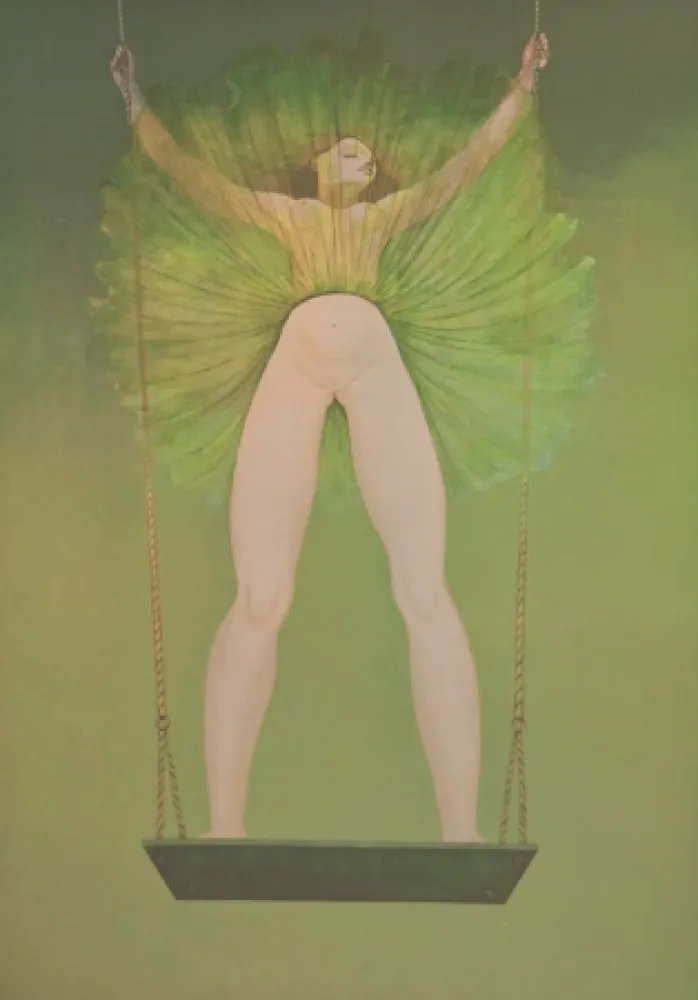 Litografía Fini - La Leçon de lévitation