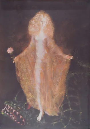 Litografía Fini - La Passagère