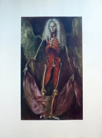 Litografía Fini - L’Ange de l’Anatomie