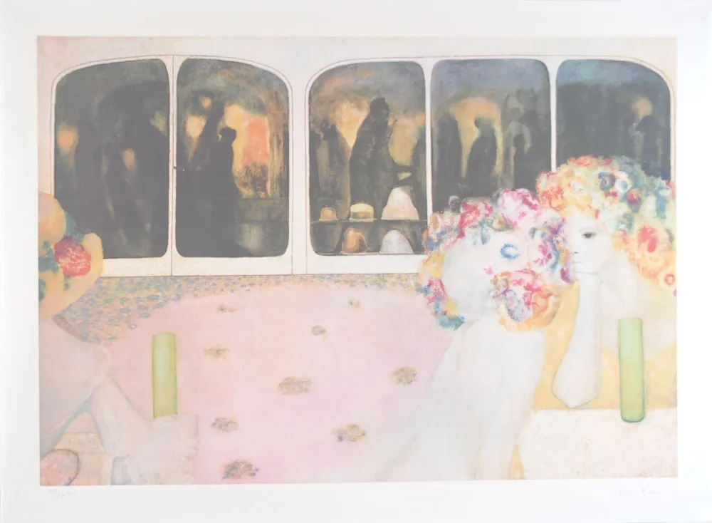 Litografía Fini - L'autre côté - The other side