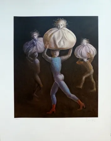 Litografía Fini - Le Bal des Ingrats
