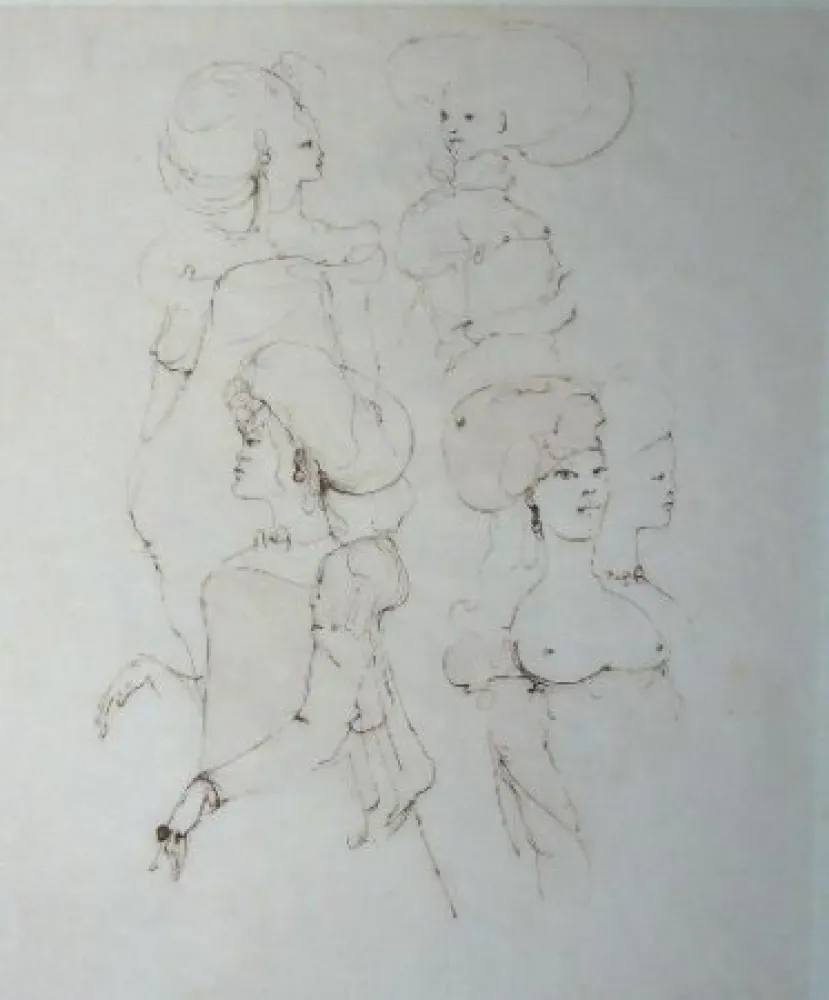 Grabado Fini - Le concile d'amour