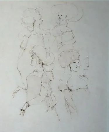 Grabado Fini - Le concile d'amour