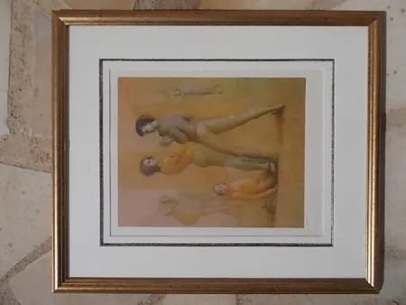 Litografía Fini - Le cour de danse