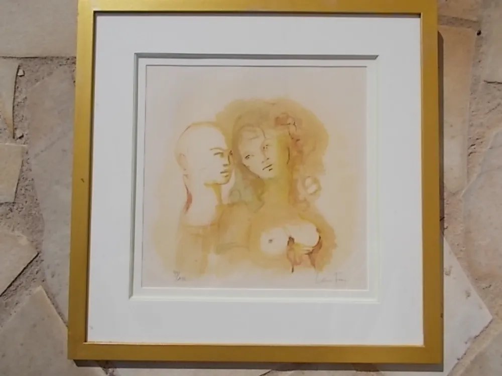 Litografía Fini - Le Duo