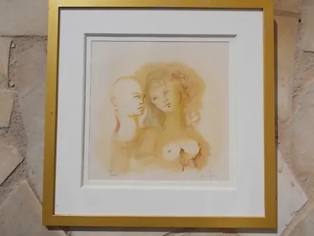 Litografía Fini - Le Duo