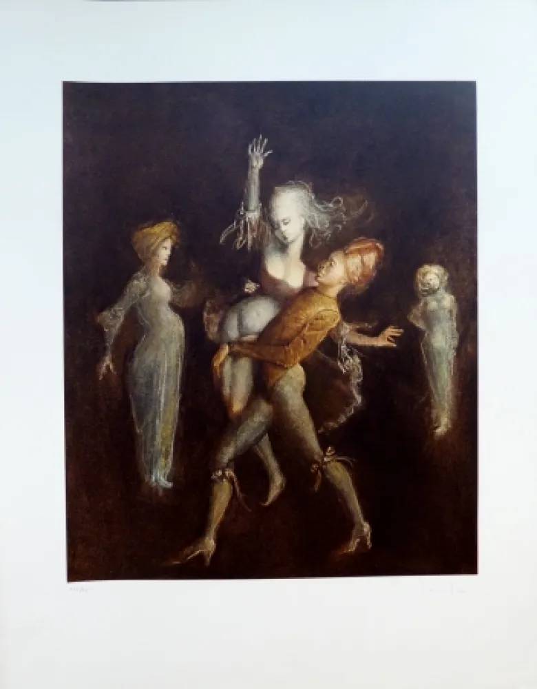 Litografía Fini - L’Enlèvement