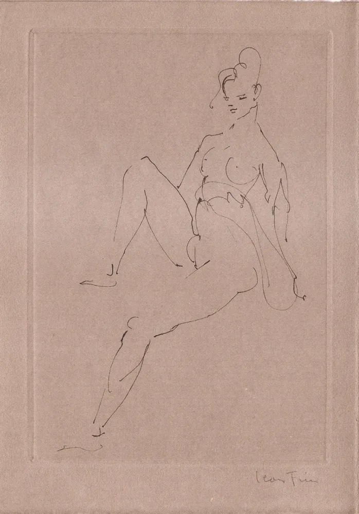 Libro Ilustrado Fini - L'épouse infidèle.  Poemes.  Deux eaux-fortes originales de Leonor Fini.