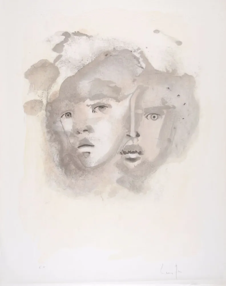 Litografía Fini - Portrait imaginaire brun