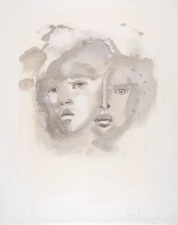 Litografía Fini - Portrait imaginaire brun