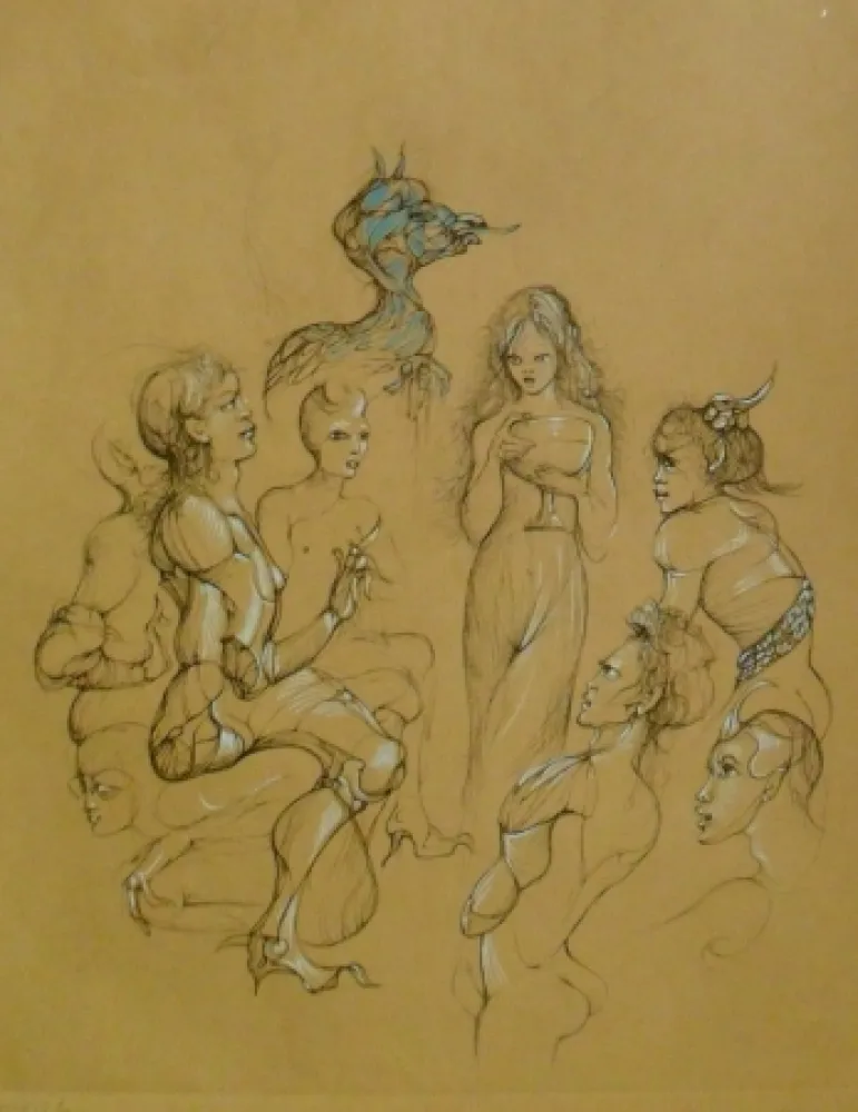 Grabado Fini - Solomonie la Possédée