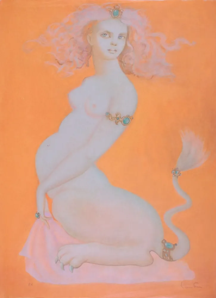 Litografía Fini - Sphinx Ileria