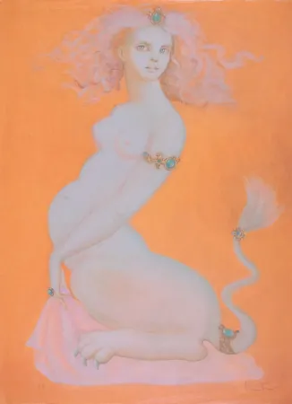 Litografía Fini - Sphinx Ileria