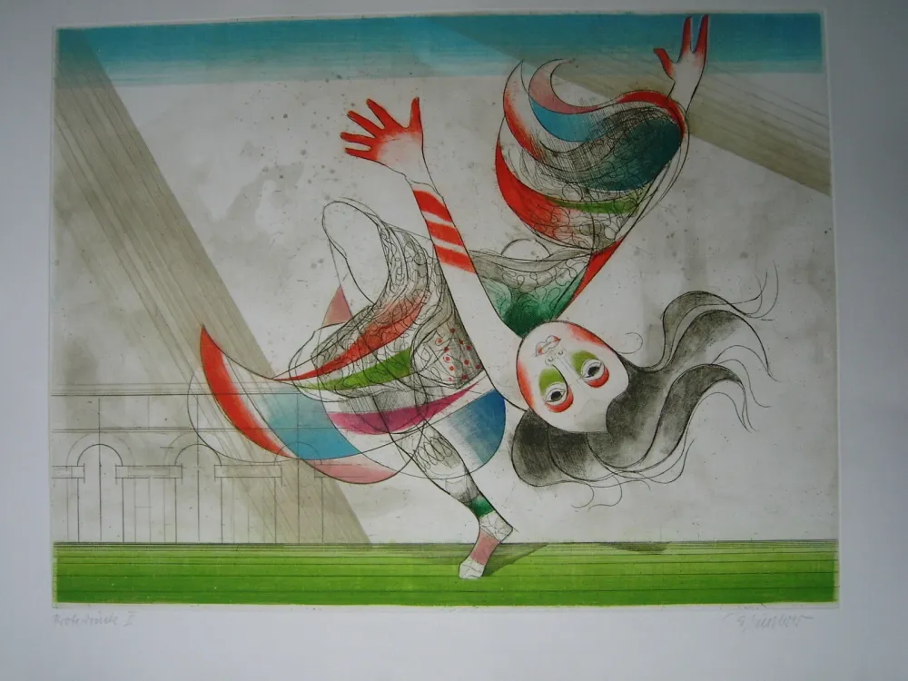 Aguafuerte Y Aguatinta Finsterer - Tanz der Salome