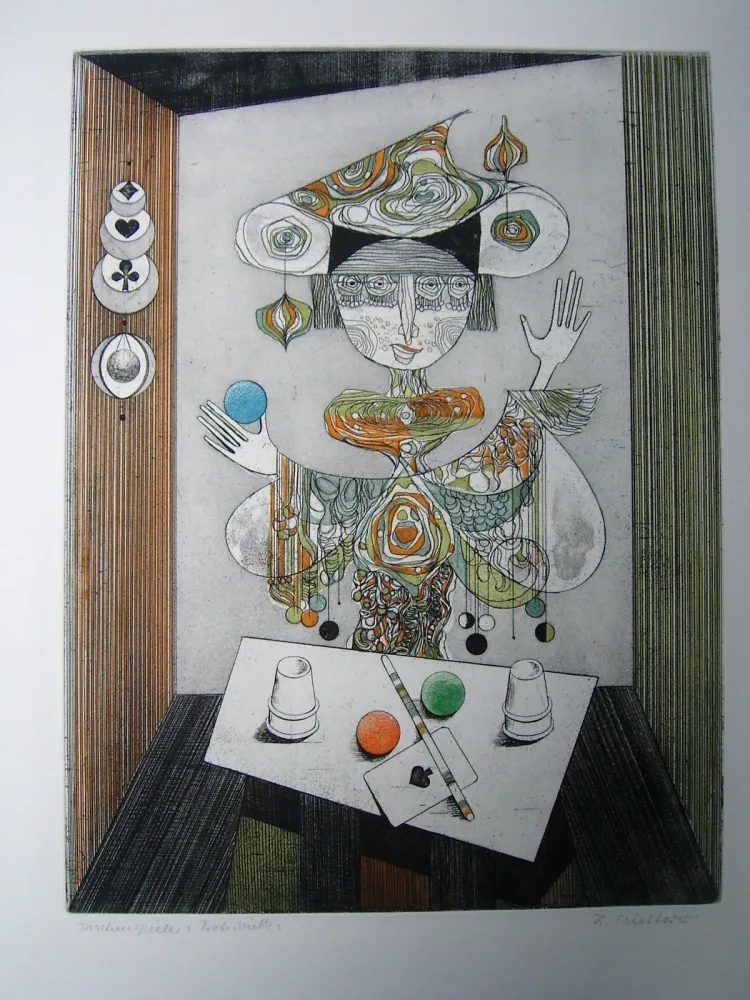 Aguafuerte Y Aguatinta Finsterer - Taschenspieler