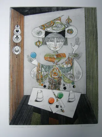 Aguafuerte Y Aguatinta Finsterer - Taschenspieler