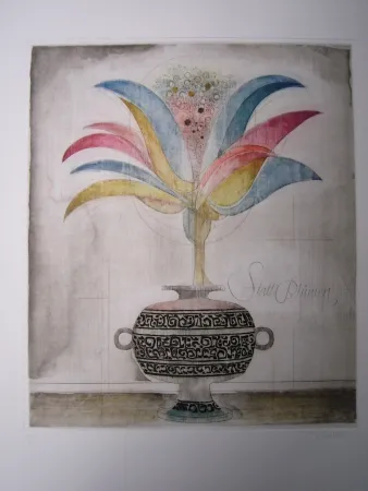 Aguafuerte Y Aguatinta Finsterer - Wunderblume