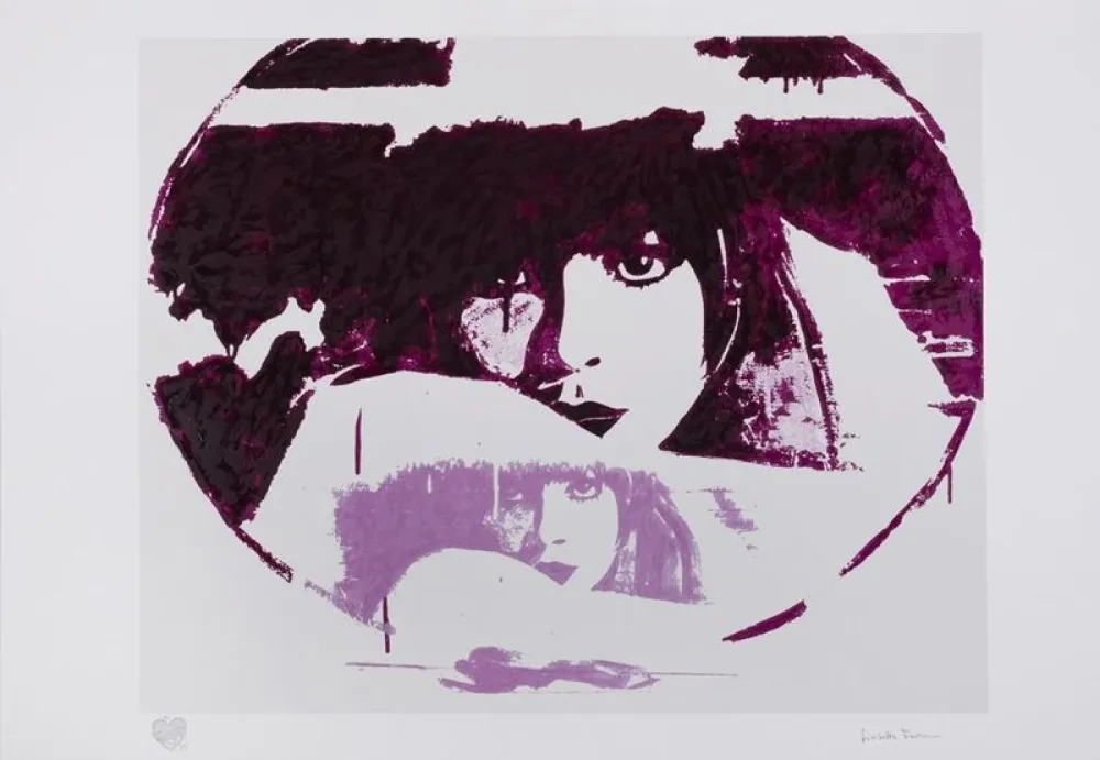 Serigrafía Fioroni - Doppio liberty, violet