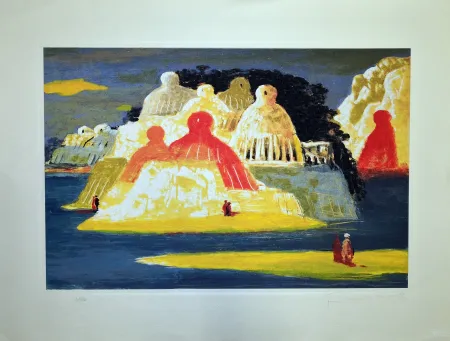 Aguafuerte Fiume - Isola delle statue